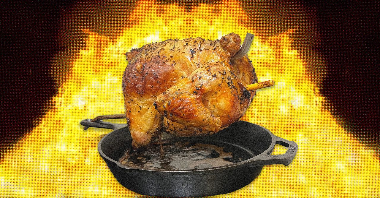 If You Like to Get Nerdy in the Kitchen, Try Roasting a Chicken on a Stick If You Like to Get Nerdy in the Kitchen, Try Roasting a Chicken on a Stick